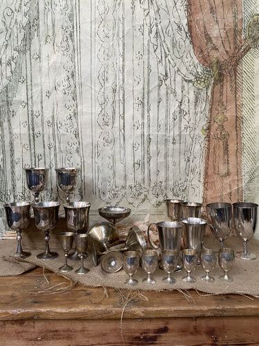 Vintage Silver Plated Drinking Vessels