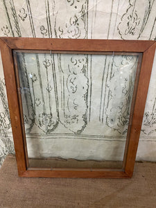 Small Antique Timber Frame with Glass