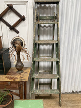 Load image into Gallery viewer, Vintage Green Two Piece Ladder