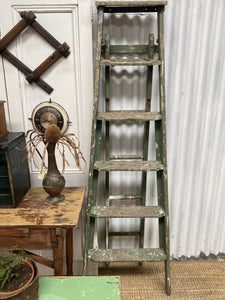 Vintage Green Two Piece Ladder