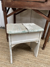 Load image into Gallery viewer, Vintage Green Cobblers Stool