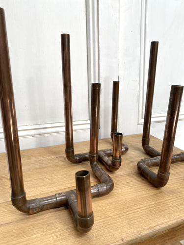 Copper Pipe Stem Vase