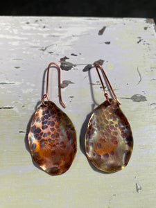 DNA Copper Earrings (large)