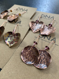DNA Copper Earrings (medium)