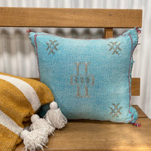 Load image into Gallery viewer, Moroccan Cactus Silk Cushion (were $118, now $60)