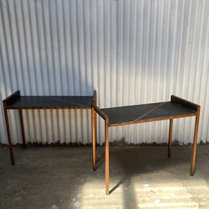 Reclaimed Steel Bench Console
