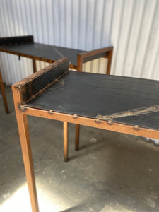 Reclaimed Steel Bench Console
