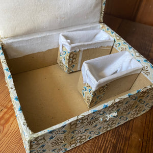 Vintage Handmade Craft Paper Trinket Box