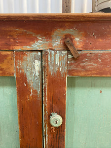 Shortened Food Safe with Sky Blue Doors and Cotton Reel Handle