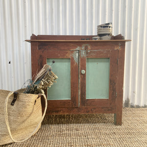Shortened Food Safe with Sky Blue Doors and Cotton Reel Handle