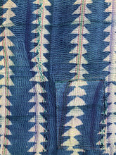 Load image into Gallery viewer, Vintage Kantha Quilt Indigo Dyed #3