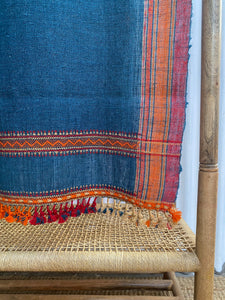 Hand Woven Shawls or Throws (Stone Blue and Orange) Reduced from $195