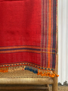 Hand Woven Shawls or Throws (Red, Cyan, Tumeric) Reduced from $195