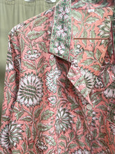 Load image into Gallery viewer, Hand Block Printed Cotton Pyjamas Pink Floral