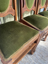 Load image into Gallery viewer, Green Velvet Upholstered Dining Chairs