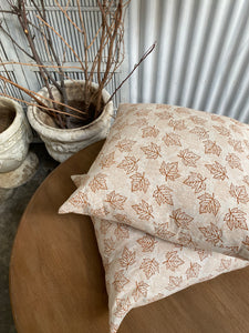Linen Hand Block Printed Cushions Were $119 Now $60