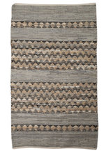 Load image into Gallery viewer, Leather Zig Zag Rug Was $155 now $77.50