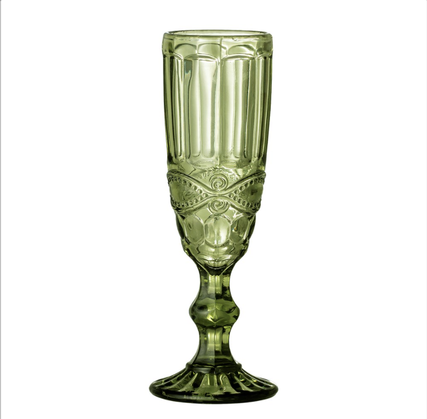 Florie Green Glassware