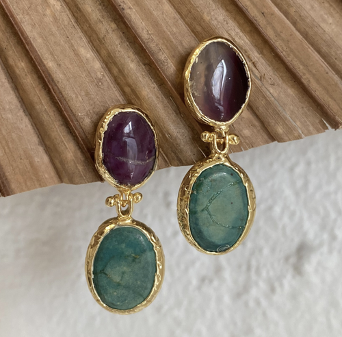 Raili Double Drop Earrings