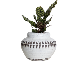 Tribal Style Ceramic Pot