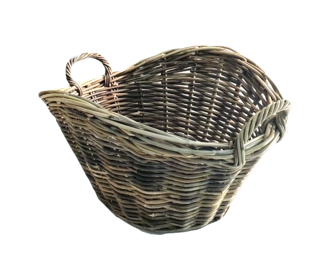 Vintage Style Dip Sided Washing Basket