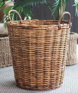 Utility Basket- Tall Natural Round