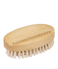 Load image into Gallery viewer, Oval Beechwood Nail Brush