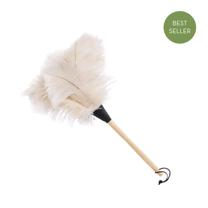 White Ostrich Feather Duster - 50 cm