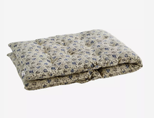 Load image into Gallery viewer, Madam Stoltz Printed Cotton Mattress Blue Black Floral