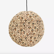 Load image into Gallery viewer, Madam Stoltz Printed Cotton Ceiling Lamp - Beige Floral