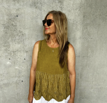 Load image into Gallery viewer, Embroidered Sleeveless Linen Top