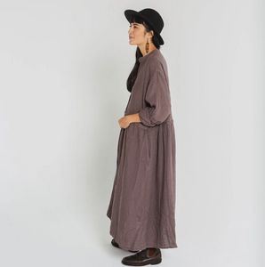 Montaigne Button Up Linen Dress / Coat (one size)