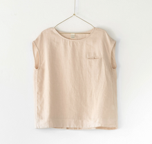 Load image into Gallery viewer, Slight Capped Sleeve Linen Top (One Size)