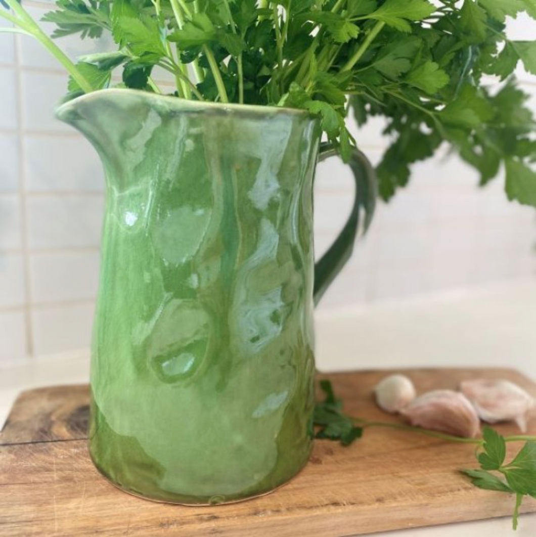 Green Lily Jug
