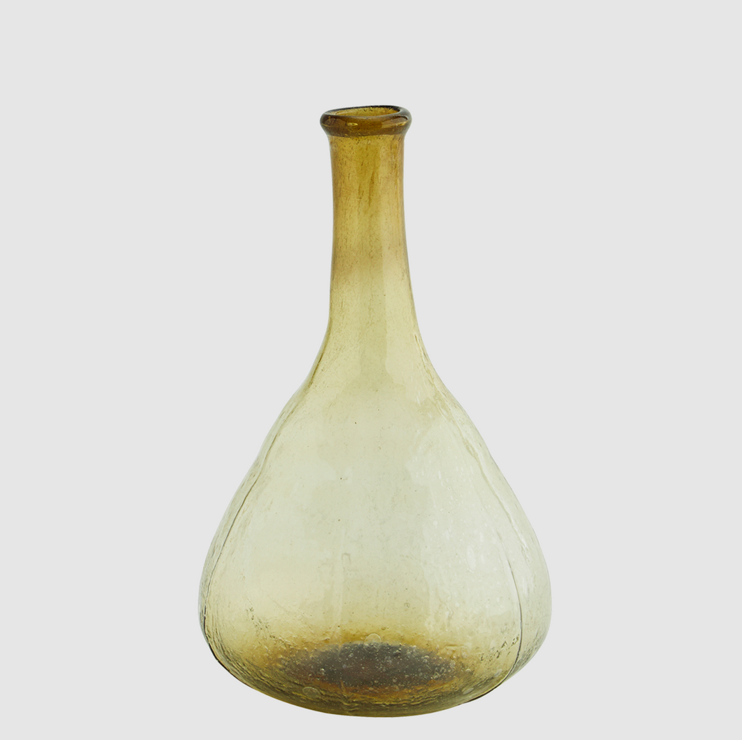 Mouth Blown Recycled Glass Stem Vases