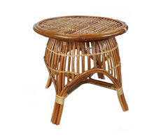 Load image into Gallery viewer, Round Rattan Verandah Table