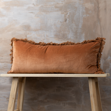 Load image into Gallery viewer, Fringed Cotton Velvet Cushions