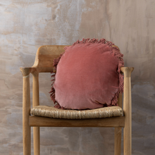 Load image into Gallery viewer, Fringed Cotton Velvet Cushions