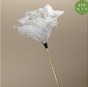 White Ostrich Feather Duster - 50 cm