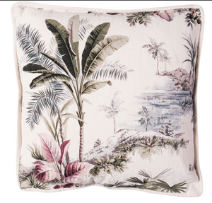 Cushions in Printed Velvet or Canvas Palm (ON SALE)