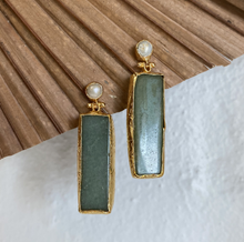 Load image into Gallery viewer, Double Drop Stone Earrings