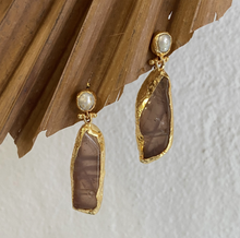 Load image into Gallery viewer, Double Drop Stone Earrings