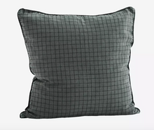 Load image into Gallery viewer, Madam Stoltz Checked Linen Cushion