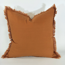 Load image into Gallery viewer, French Linen Fringe Cushion