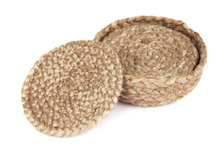 Load image into Gallery viewer, Jute Coaster Set 4