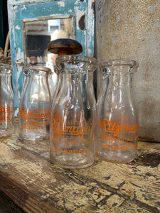 Vintage Ritzmann's Buttermilk Bottle Set 5